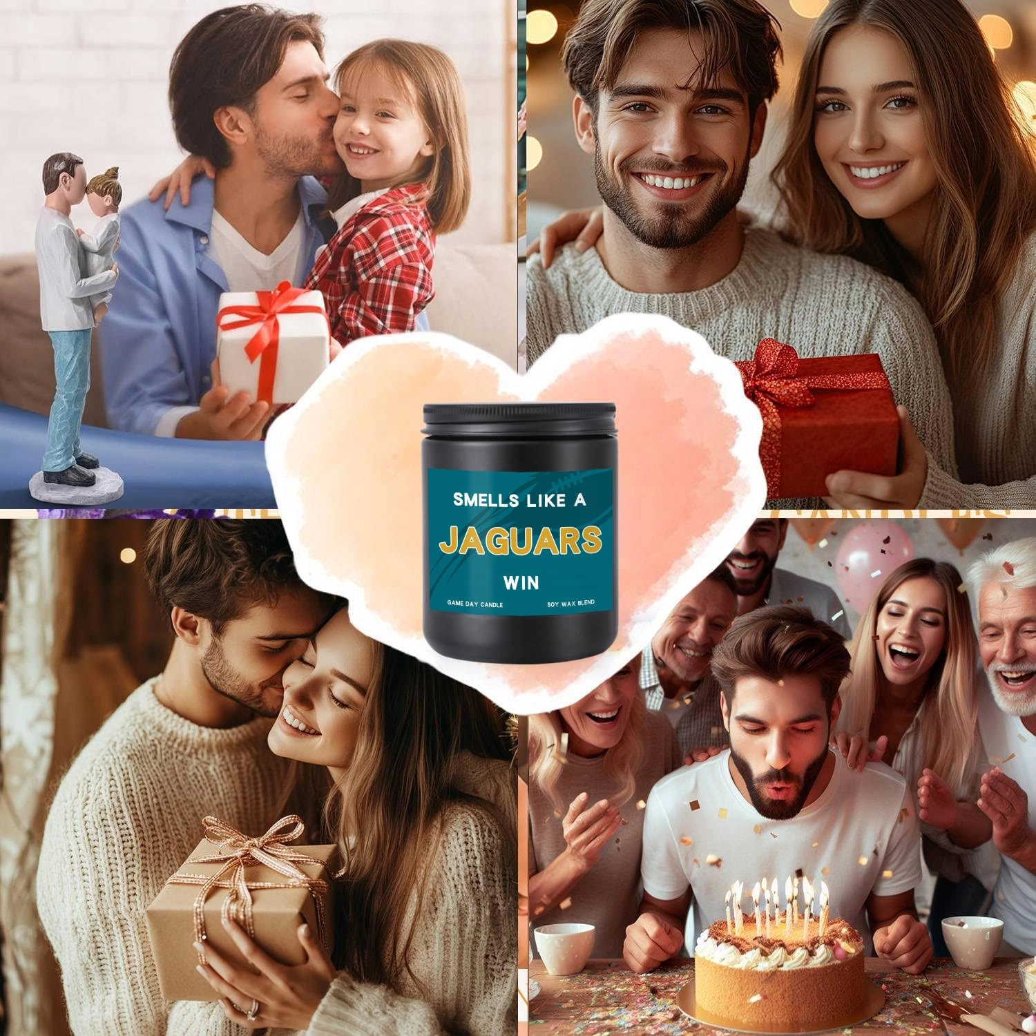 Smells Like A Jaguars Win Scented Candle - 1