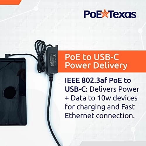802.3at PoE+ Adapter - 48 volt 25 Watt 10/100 Mbps