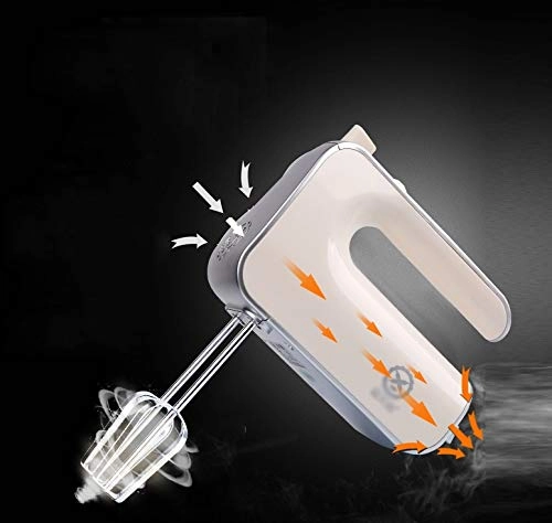 Handheld Electric Egg Beater - High Power 5-speed Turbo