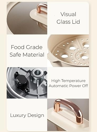 Electric Hot Pot Cooker - 3 Liters