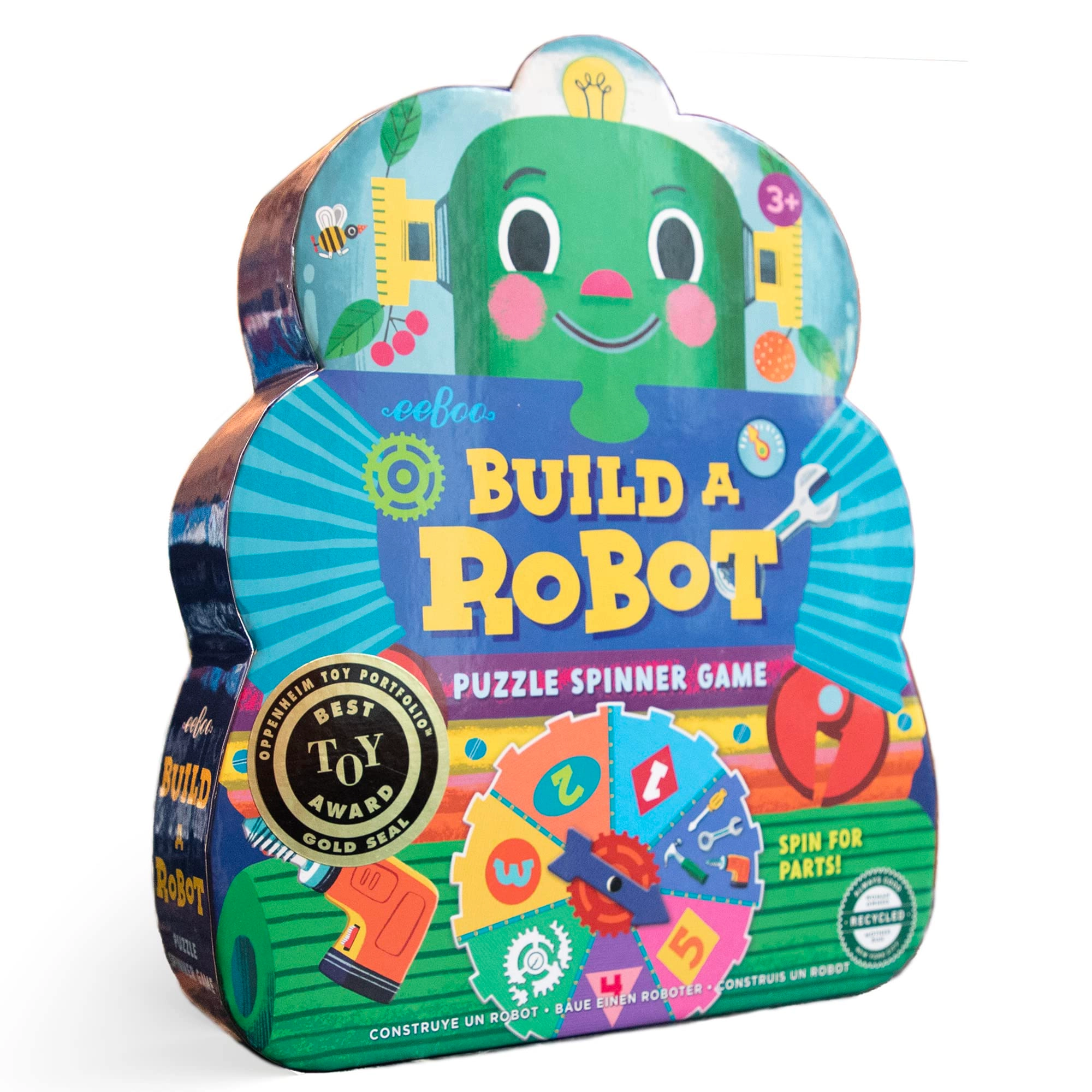 eeBoo Build a Robot Spinner Game - 3 Years and up