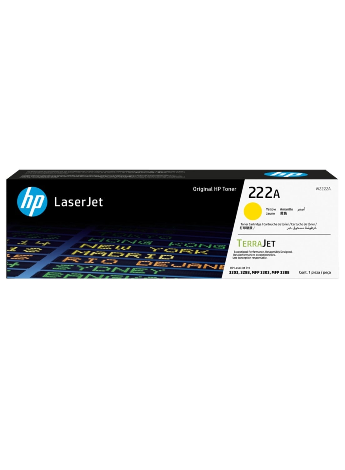 222A Toner Cartridge - Black Cyan Yellow Magenta
