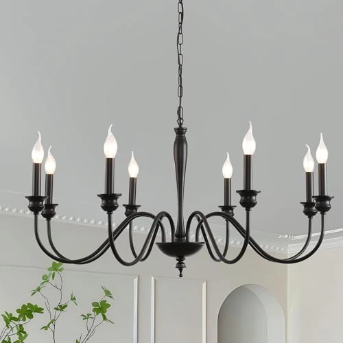 Vintage French Country Chandelier - Dimmable