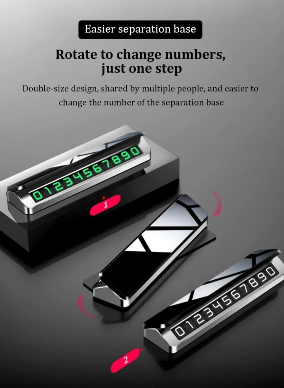 Temporary Parking Plate