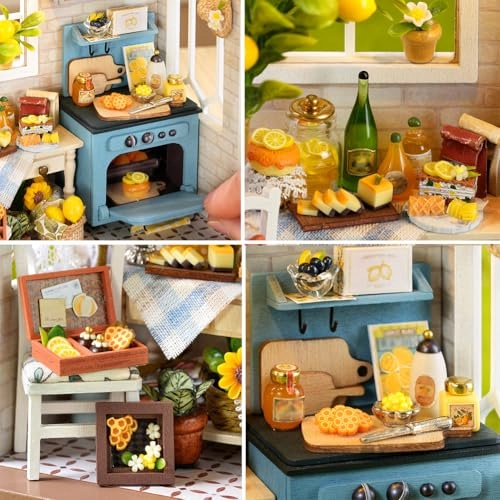 Miniature Wooden Dollhouse Furniture Kit - Creative Room 1:24