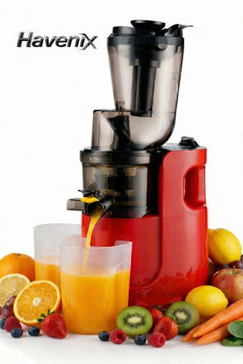 Slow Masticating Juicer Extractor - Wide Chute Quiet Motor BPA-Free