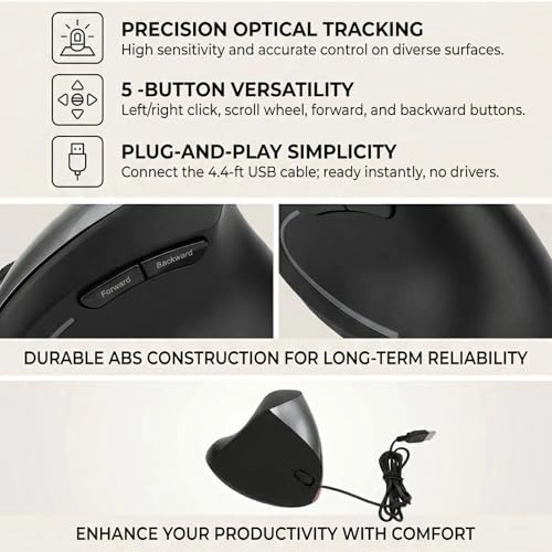 Vertical Mouse - Wired