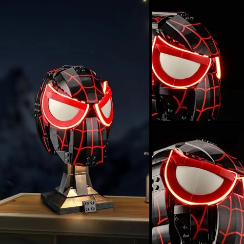 Light for LEGO 76329 Miles Morales' Mask Set - Plastic Miles Morales' Mask Set