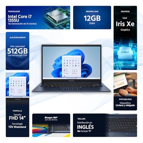 Vivobook 14 X1404Z - 14'' i3-1215U 8GB DDR4 512GB SSD