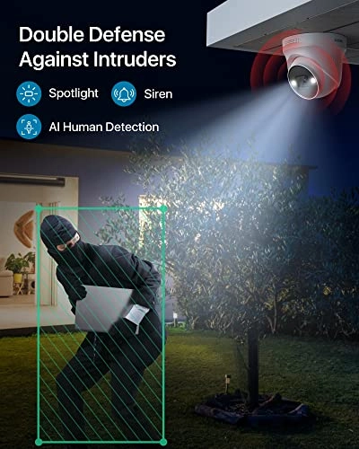 4K 8MP POE Camera - 8pcs + 8 Port 16CH 4K 8MP NVR - 16CH 2TB