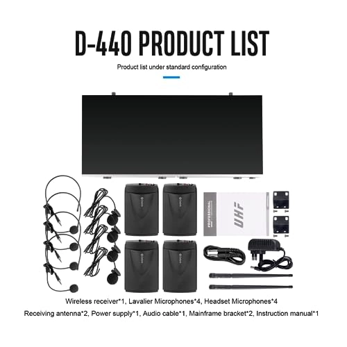 D-440 - 4 Bodypack UHF