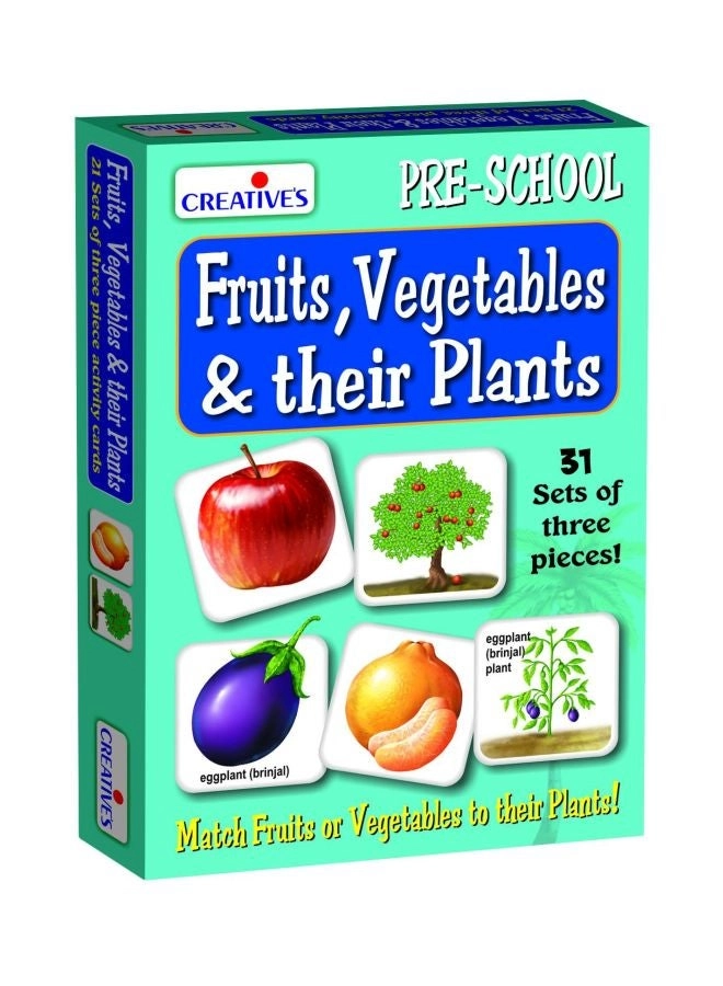 Creative's Preschool Fruits, Vegetables And Their Plants Card Games - 4 years+