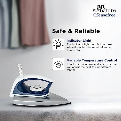 Signature Crease free Dry Iron - 800 watts 360o Swivel Cord