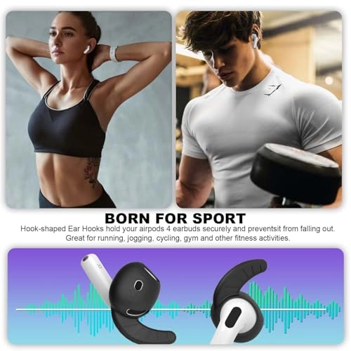 Ear Hooks for AirPods 4 - 5 Pairs Anti-Slip