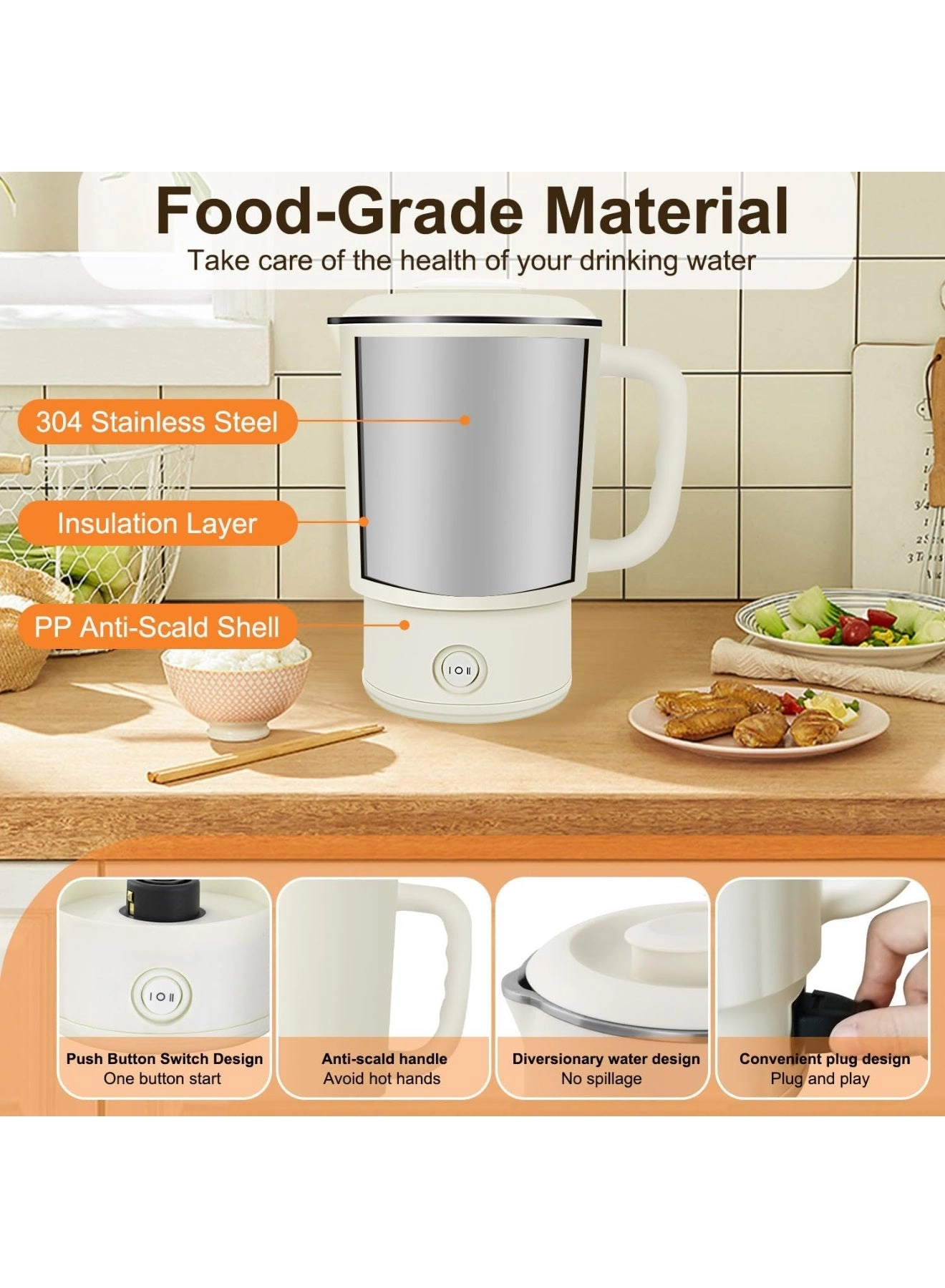 Portable Collapsible Electric Kettle