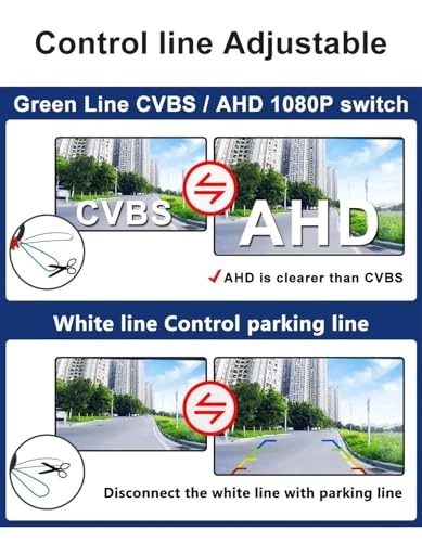 Rear View Camera - Night vision Wire AHD 720P