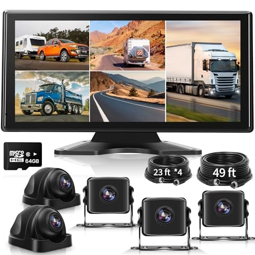 5 Channel 1080p Backup Camera System - Night Vision Wired