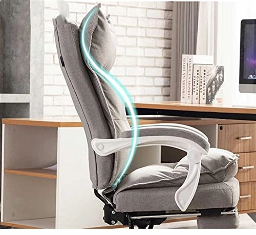 Desk Chair - PU Leather Brown High Back