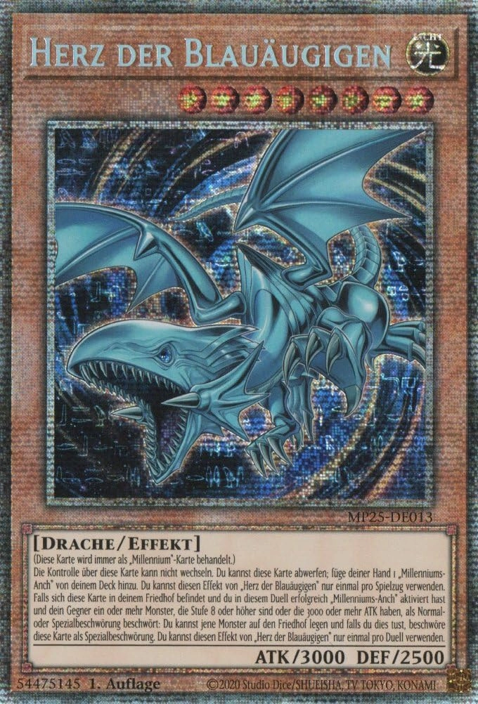 MZTCG Yugioh Heart of the Blue-Eyed MP25-DE013 1st Edition - German