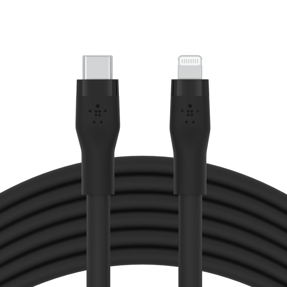 BoostCharge Flex Cable USB-C to Lightning 3m Soft-Touch Silicone