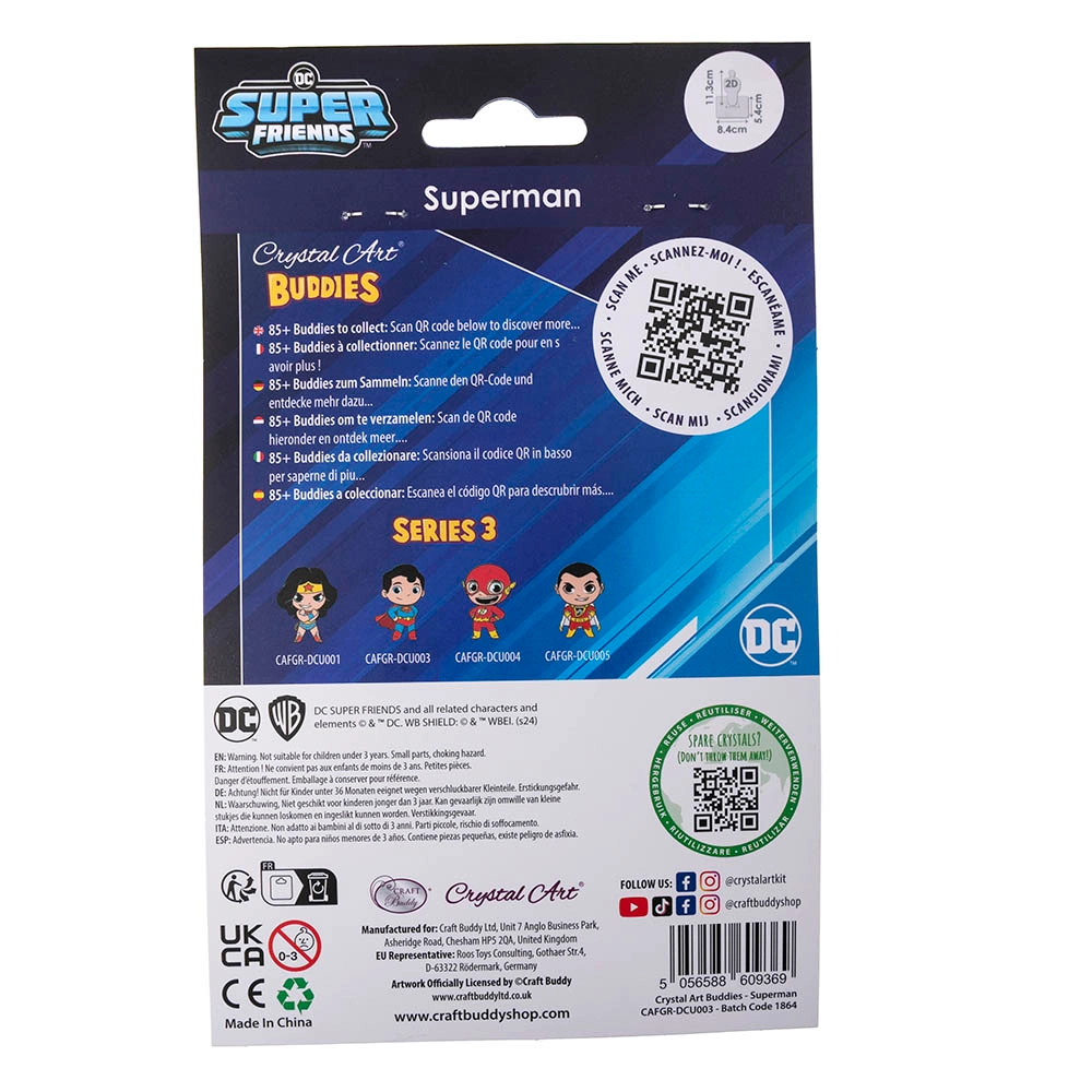 Crystal Art Buddy Superman - 6+ years