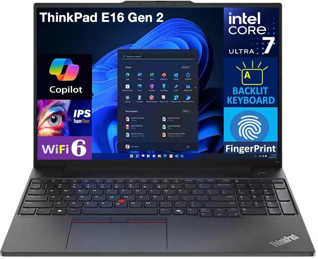 ME2 MichaelElectronics2 ThinkPad E16 Gen 2 - 16'' Core Ultra 7 155U 16GB DDR5 512GB SSD