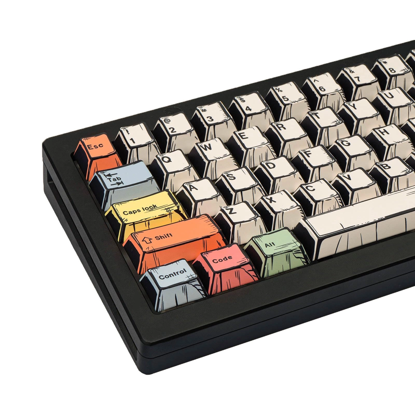 Manga Mixed Light Theme Keycaps - Wired
