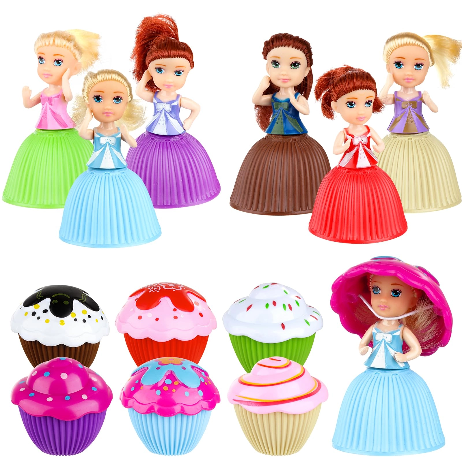 Christoy Cupcake Princess Doll - 6PCS Mini Scented Ages 3+