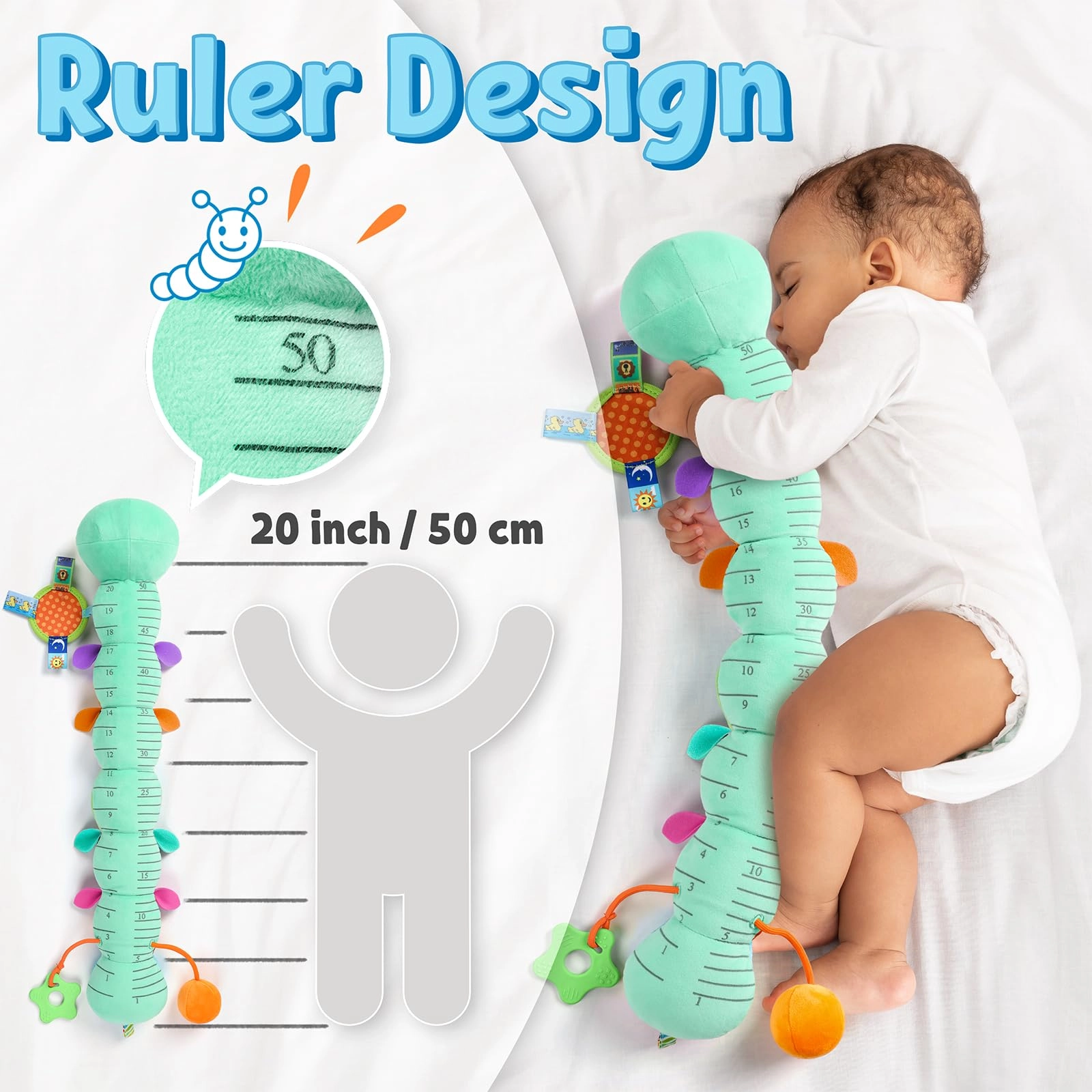 Musical Caterpillar - 6-12 Months Plush, Cotton Animal 1.0 Count