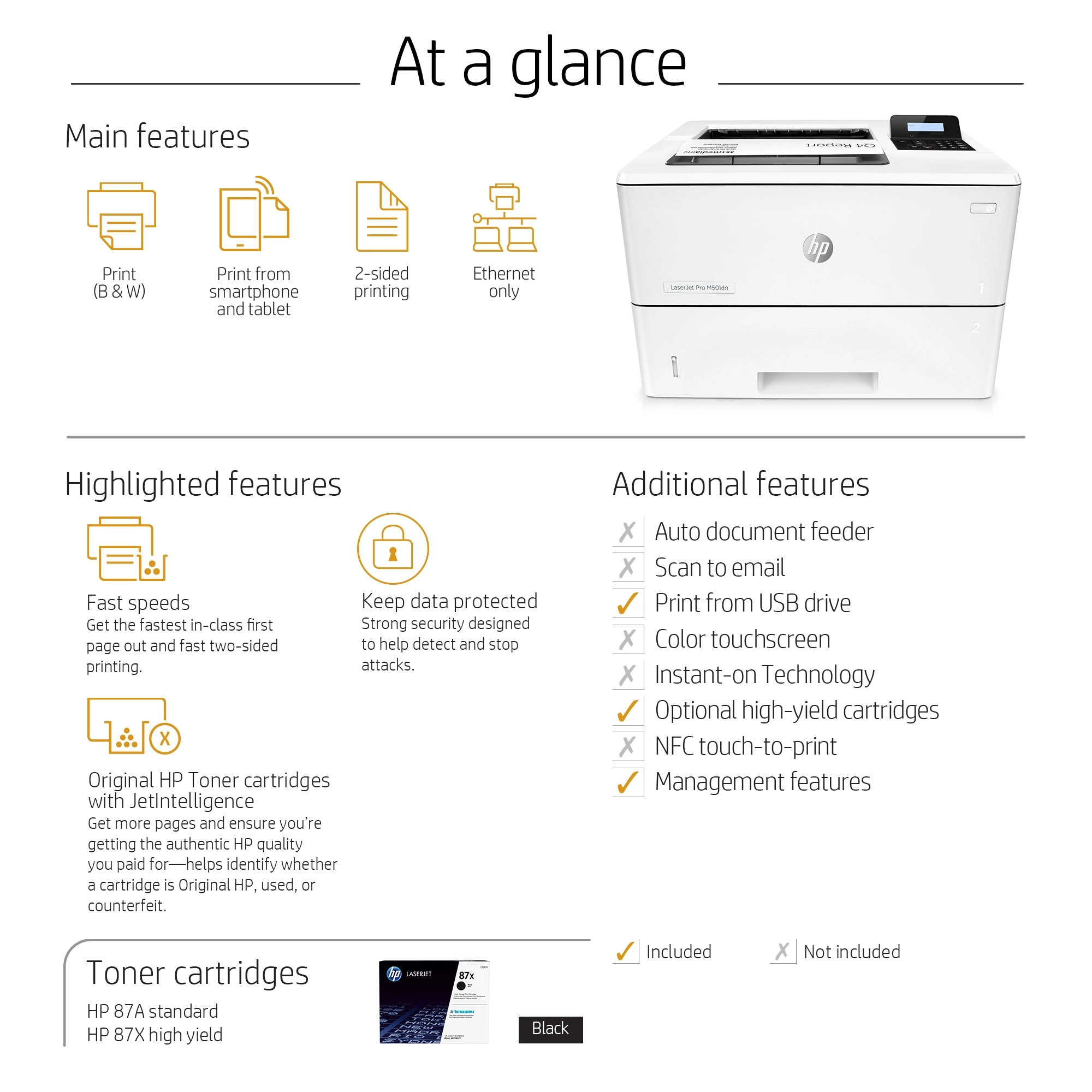 LaserJet Pro M501dn