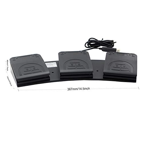 FS2020U1SW M - USB Foot Switch Keyboard Mouse Control Pedal USB, usb-c