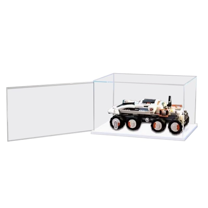 Lego City Display Case (60432) - Clear Acrylic Wood Bottom+background