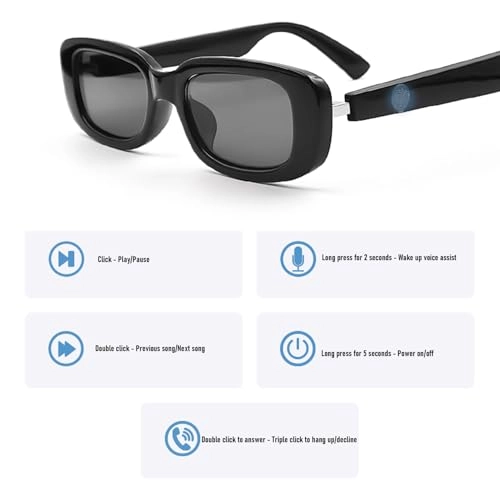 Smart Sunglasses - Bluetooth V5.3 Touch Control