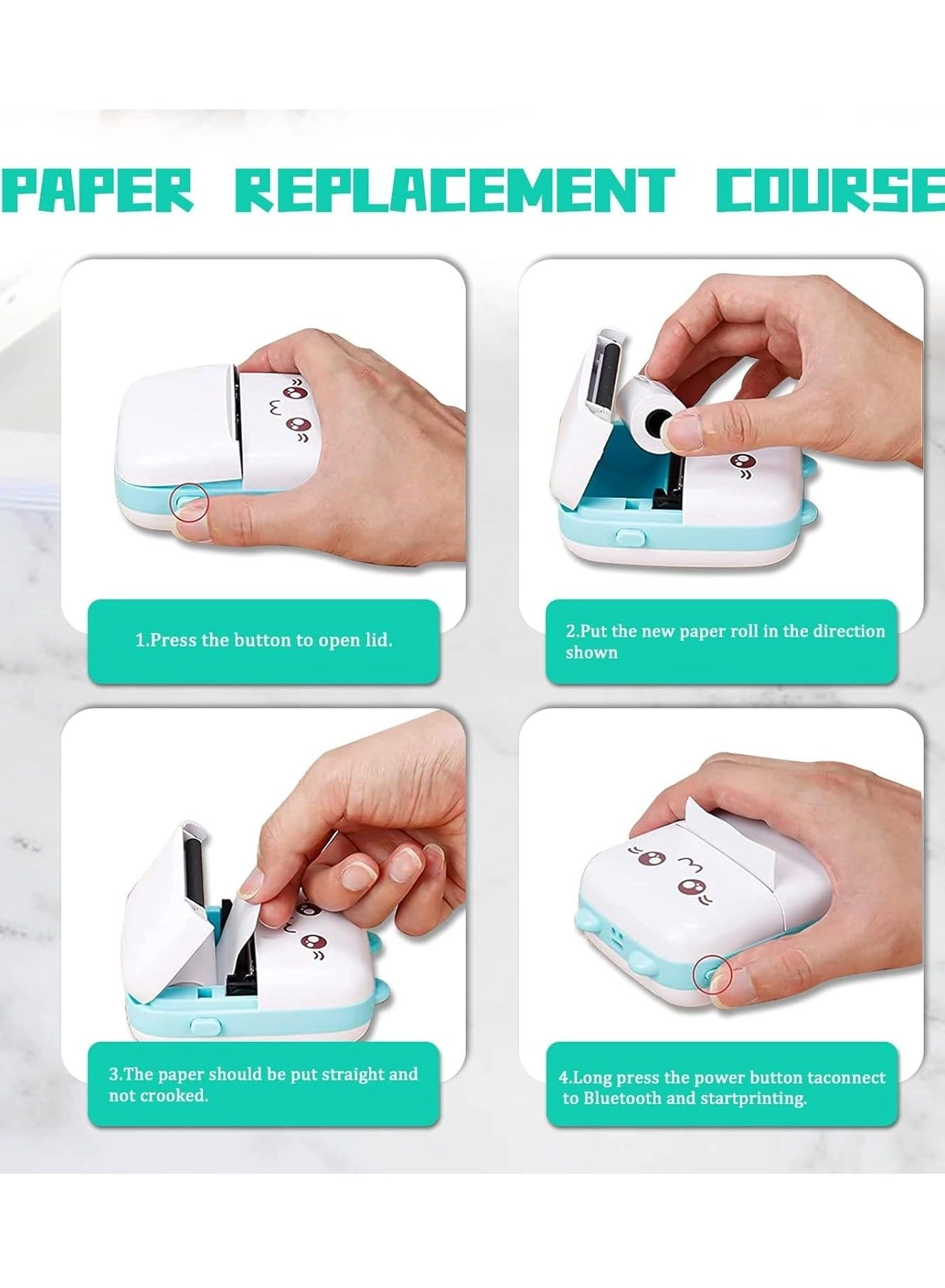 Label Maker Mini Photo Printer - thermal 200 DPI