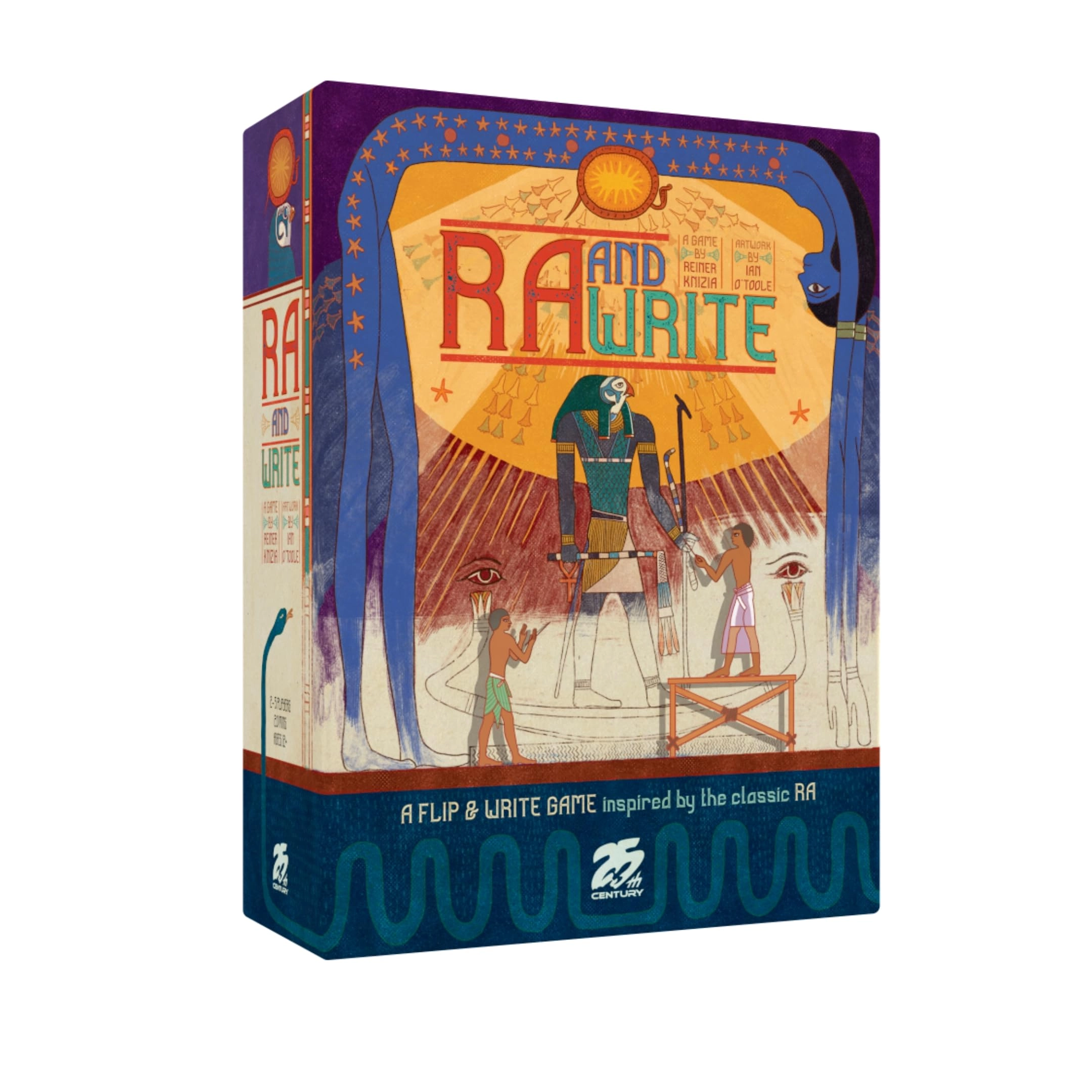 25th Century Games Ra and Write - Flip-and-Write Strategy Game