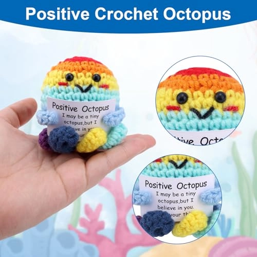 Octopus Crochet 6.7 cm - Handmade Multicolored