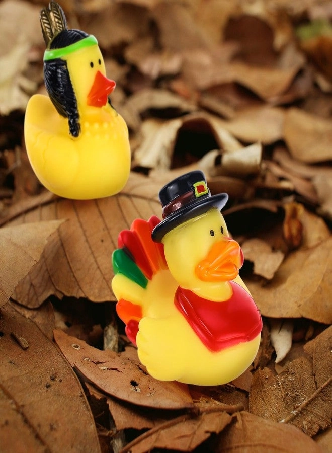 Thanksgiving Rubber Ducks - 24 Pieces 2 Inch