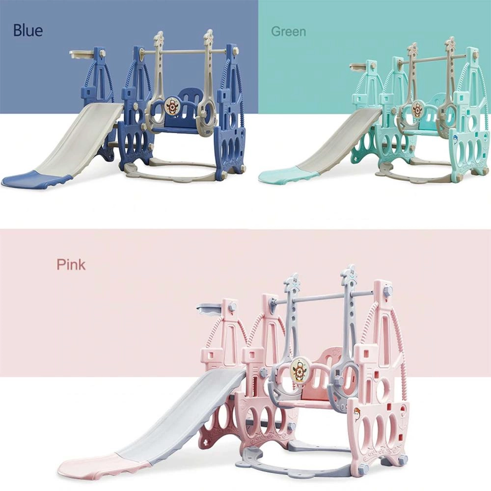 3 In 1 Swing With Slide - Pink 1-6 years
