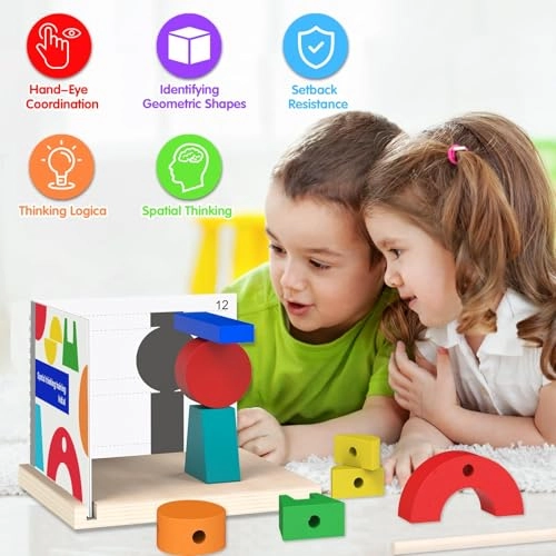 Wooden Building Blocks - 8pcs