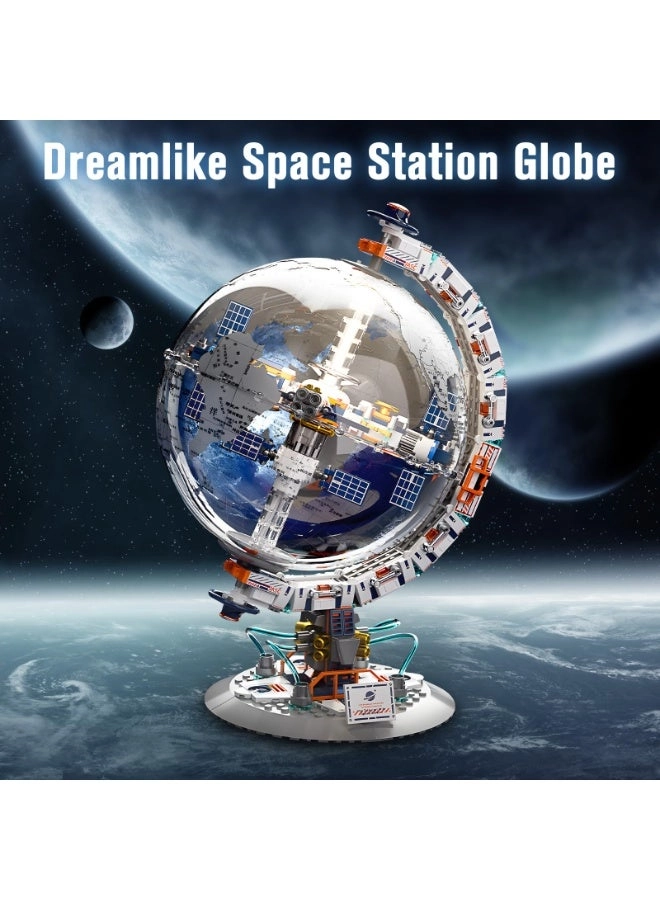 Finger Rock Space Station Globe - Rotatable Dual Illumination