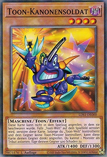 Yugioh Toon Cannon Soldier LDS1-DE060 - German