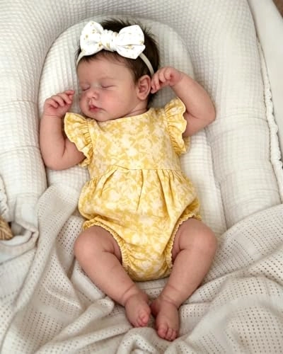 Reborn Baby Doll - 20Inch Full Body Silicone Vinyl Eyes Open Ages 3+
