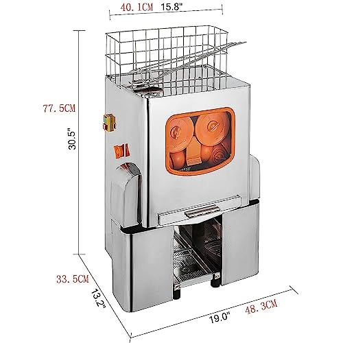 Automatic Peeling Citrus Juicer - 120W