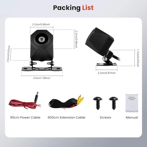 Rear View Camera - IR Night Vision 720P