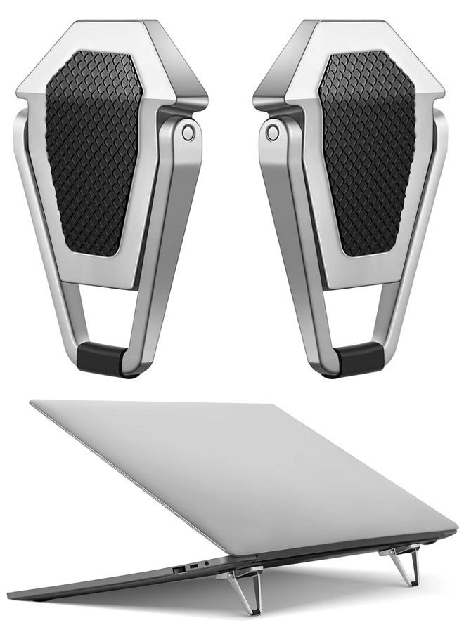 Generic Keyboard Laptop Stand - 2 Pieces silver and black