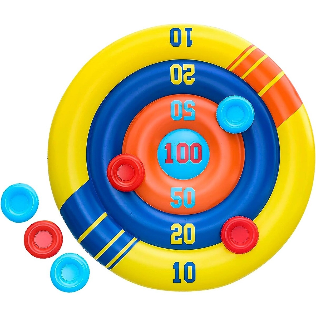 COLOR LAND CHILDRENS TOYS CENTER LLC Disc Champion Pool Game - INFLATABLE FRISBEE POOL GAME 1.40 m (55 in.)