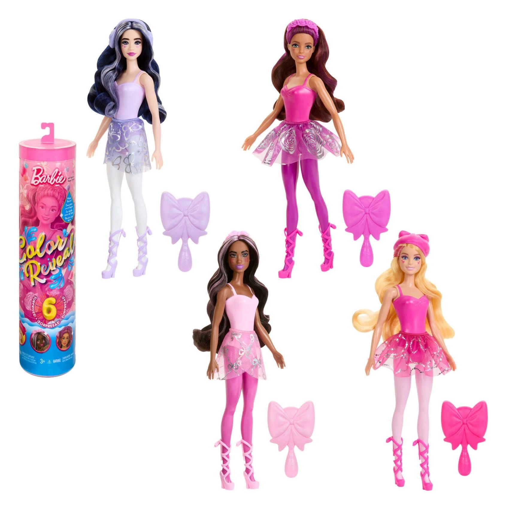 Mattel Colour Reveal Ballet Core Doll - Water Reveal