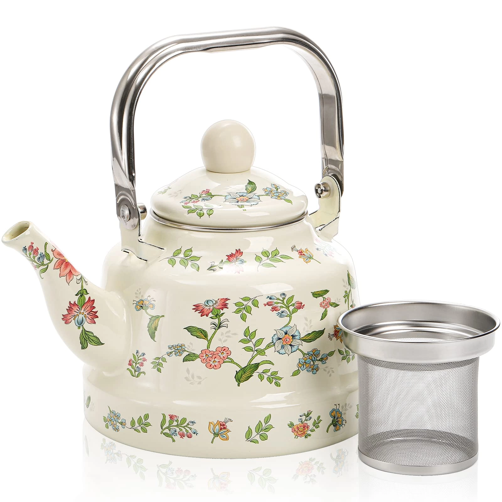 Jucoan Enamel Teapot - steel 1.8 Liters