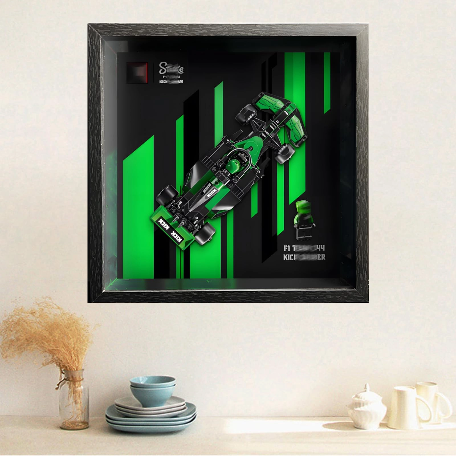 Display Wallboard Wall Mount Speed F-1 for Lego 77242 77243 77244 77245 77246