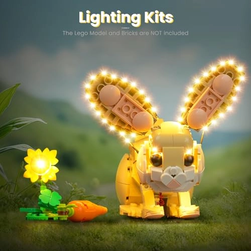 Light kit Compatible with Lego Cute Bunny 31162 - LED USB Powered